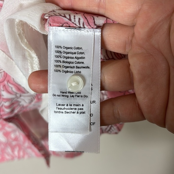 Emerson Fry India Collection Frances Blouse - Devina Flowers Pink Organic sz S - Picture 9 of 11